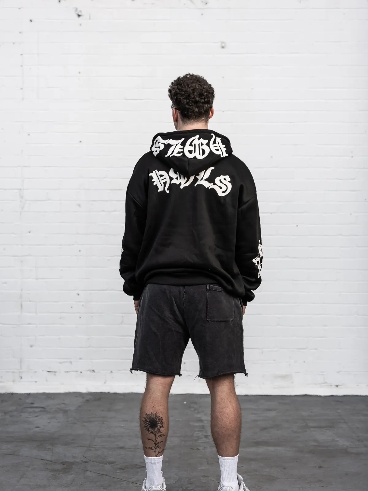 PUFF PRINT ZIPPER HOODIE