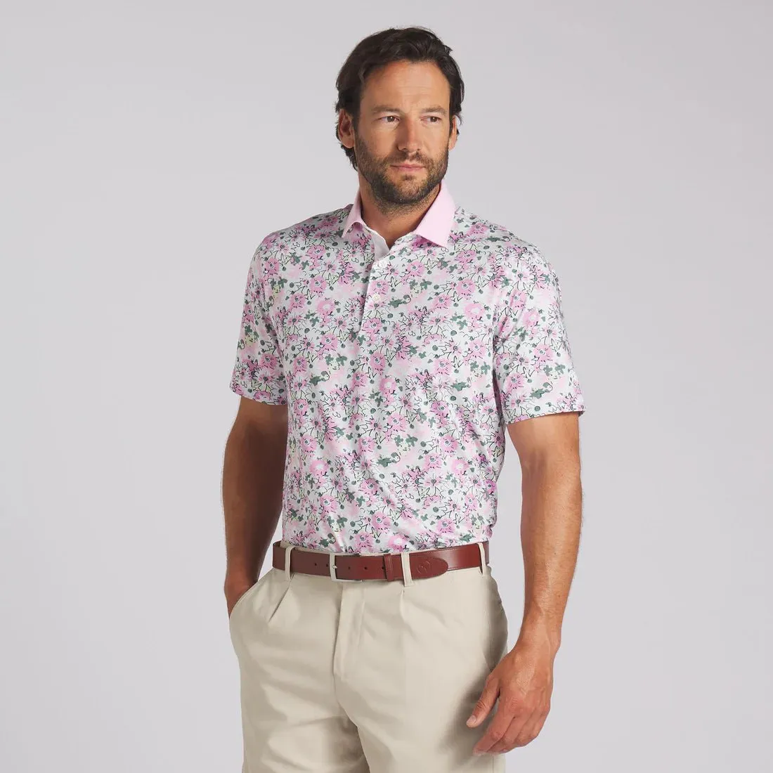 Puma Men's AP Floral Golf Polo