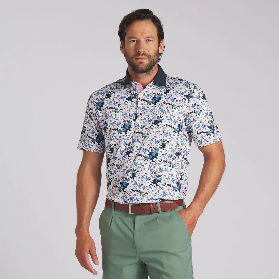 Puma Men's AP Floral Golf Polo