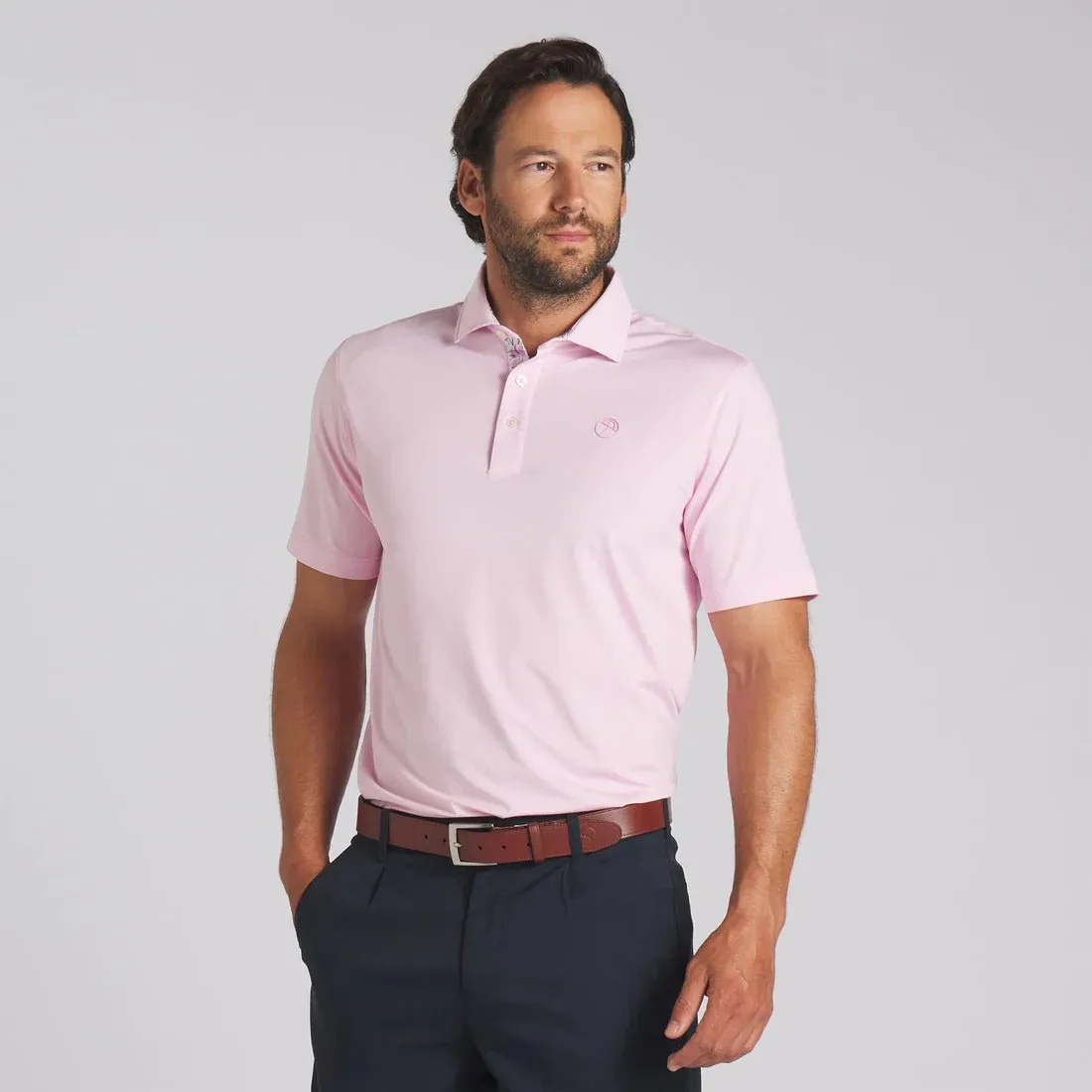 Puma Men's AP Floral Trim Golf Polo