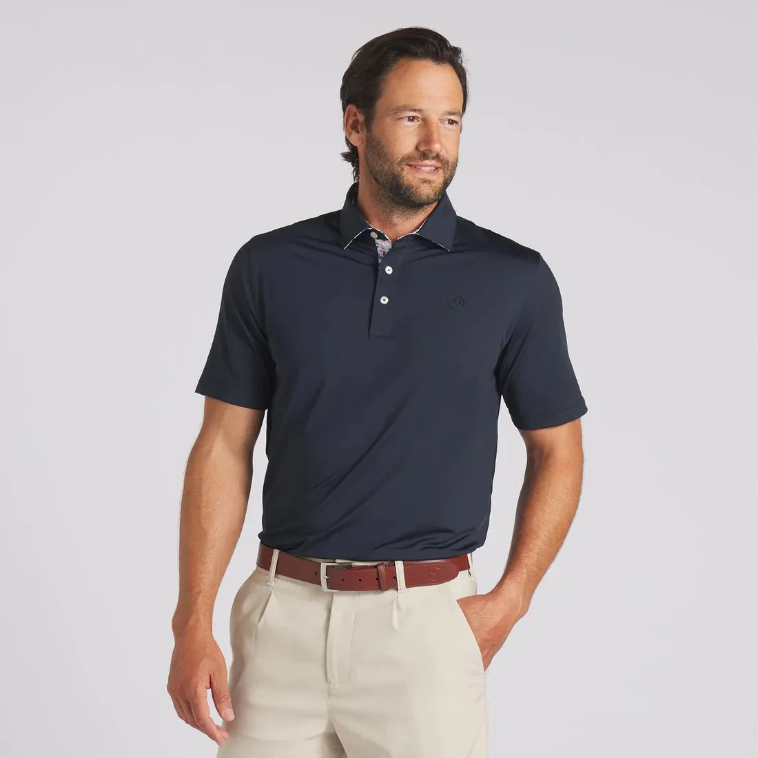 Puma Men's AP Floral Trim Golf Polo