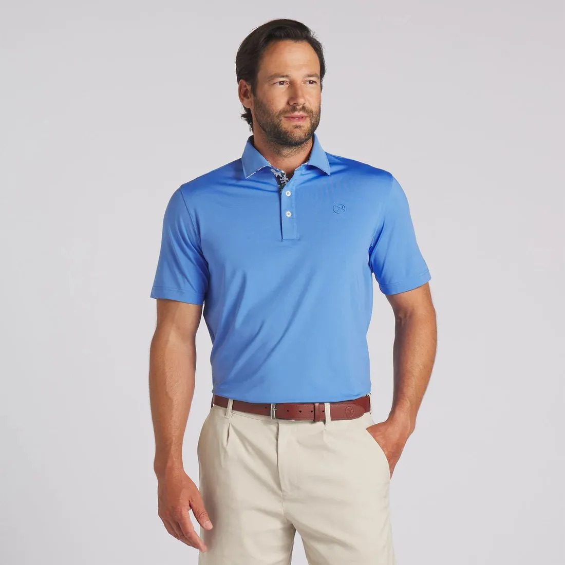 Puma Men's AP Floral Trim Golf Polo