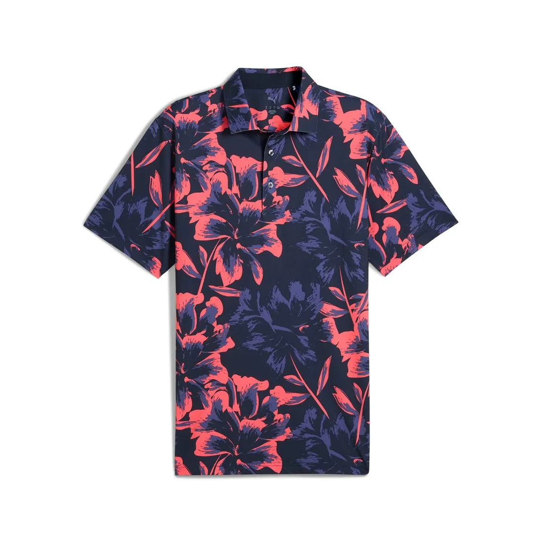 Puma Men's MATTR Broken Flower Golf Polo