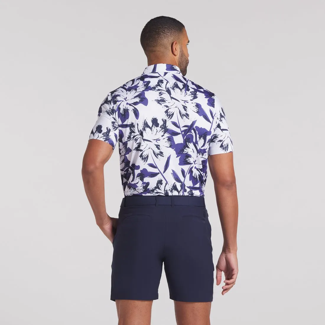 Puma Men's MATTR Broken Flower Golf Polo