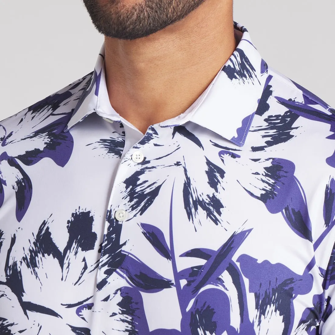 Puma Men's MATTR Broken Flower Golf Polo