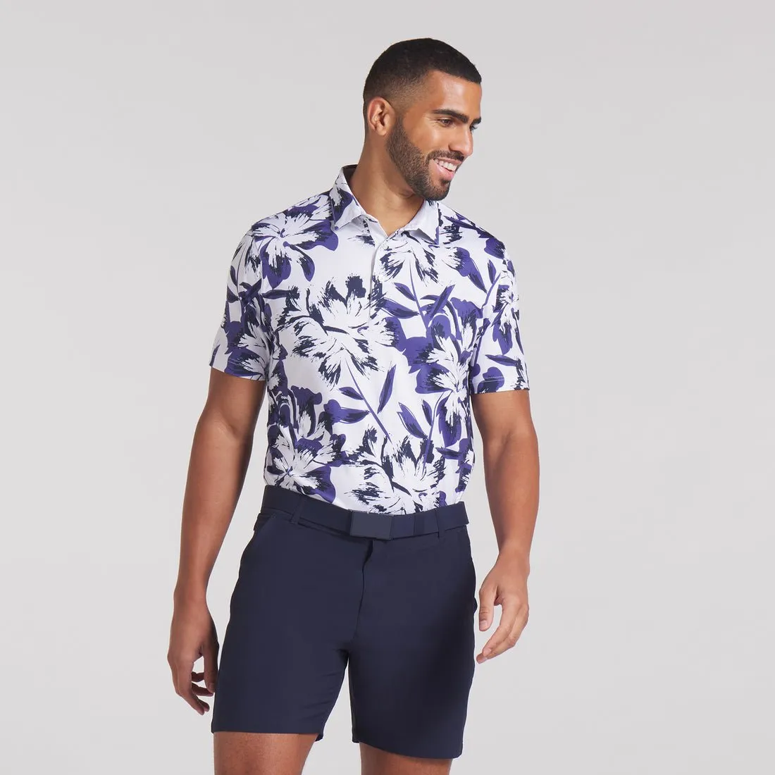 Puma Men's MATTR Broken Flower Golf Polo