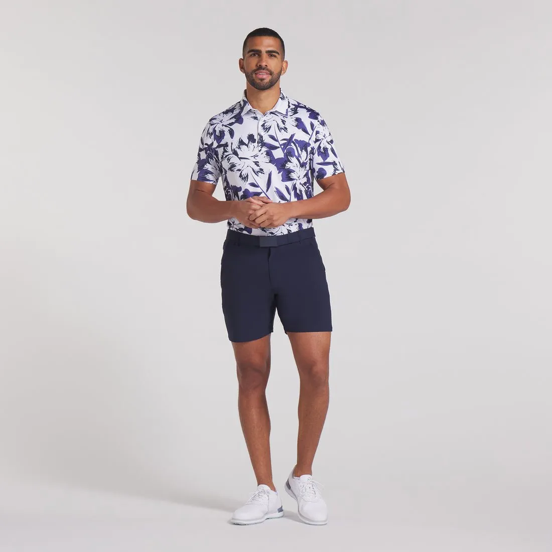 Puma Men's MATTR Broken Flower Golf Polo