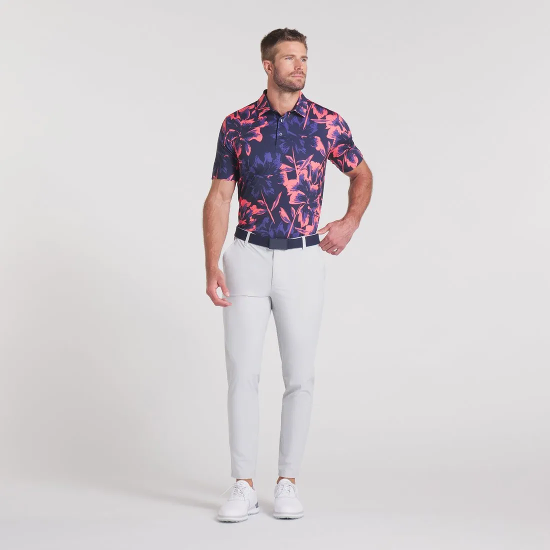 Puma Men's MATTR Broken Flower Golf Polo
