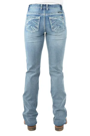 Pure Western Jeans Womens Criss Cross Relaxed (PCP2210729)