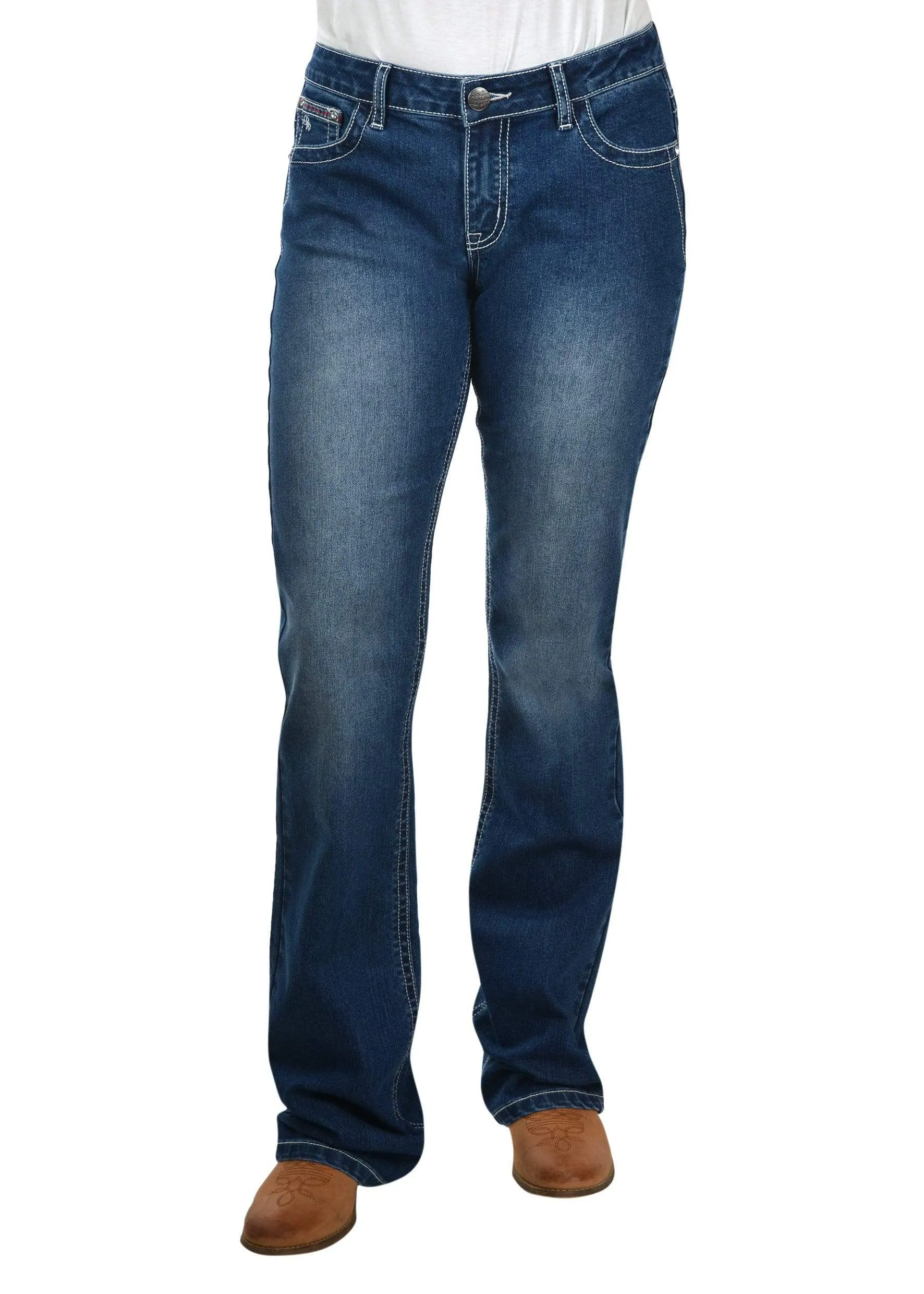 Pure Western Jeans Womens Skylar Relaxed Rider 36in Leg (PCP2210504)