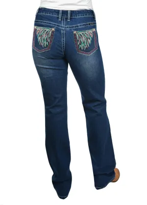 Pure Western Jeans Womens Skylar Relaxed Rider 36in Leg (PCP2210504)