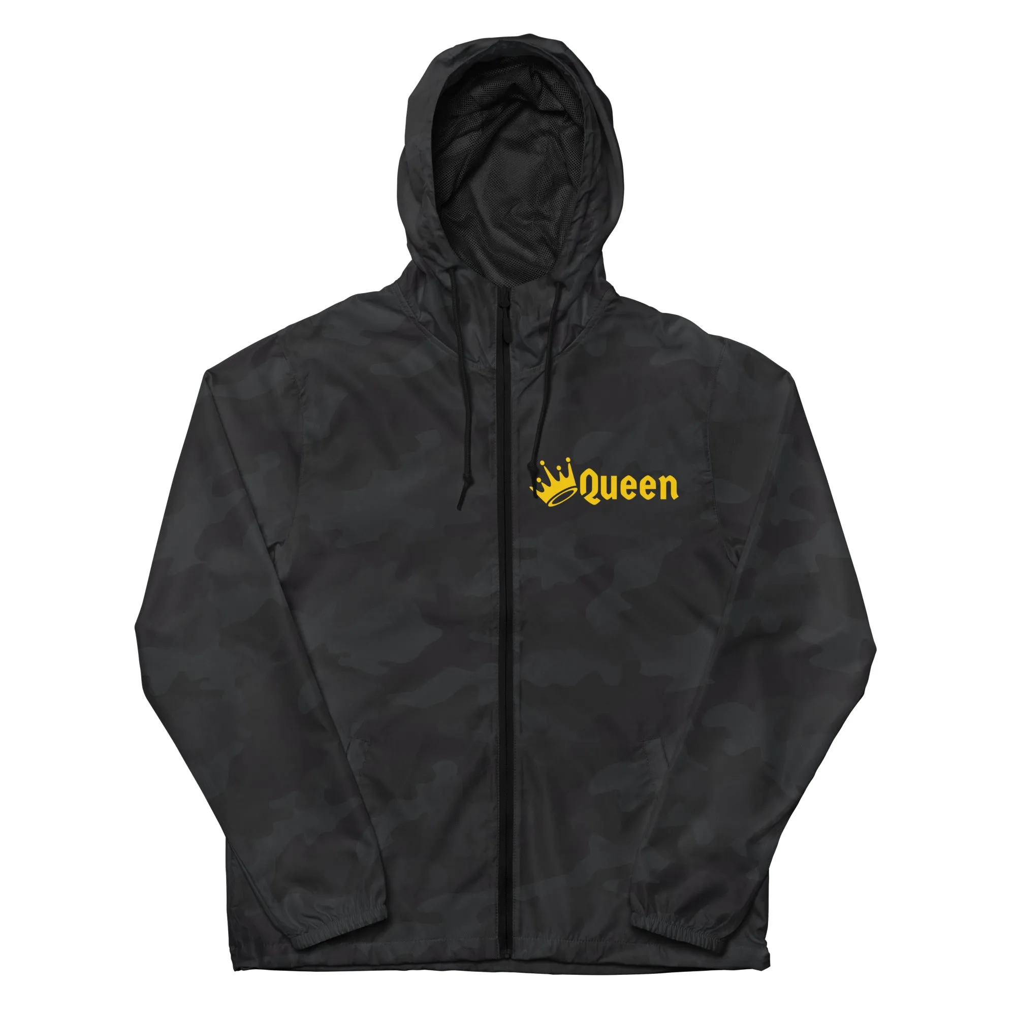 QUEEN Unisex lightweight zip up windbreaker