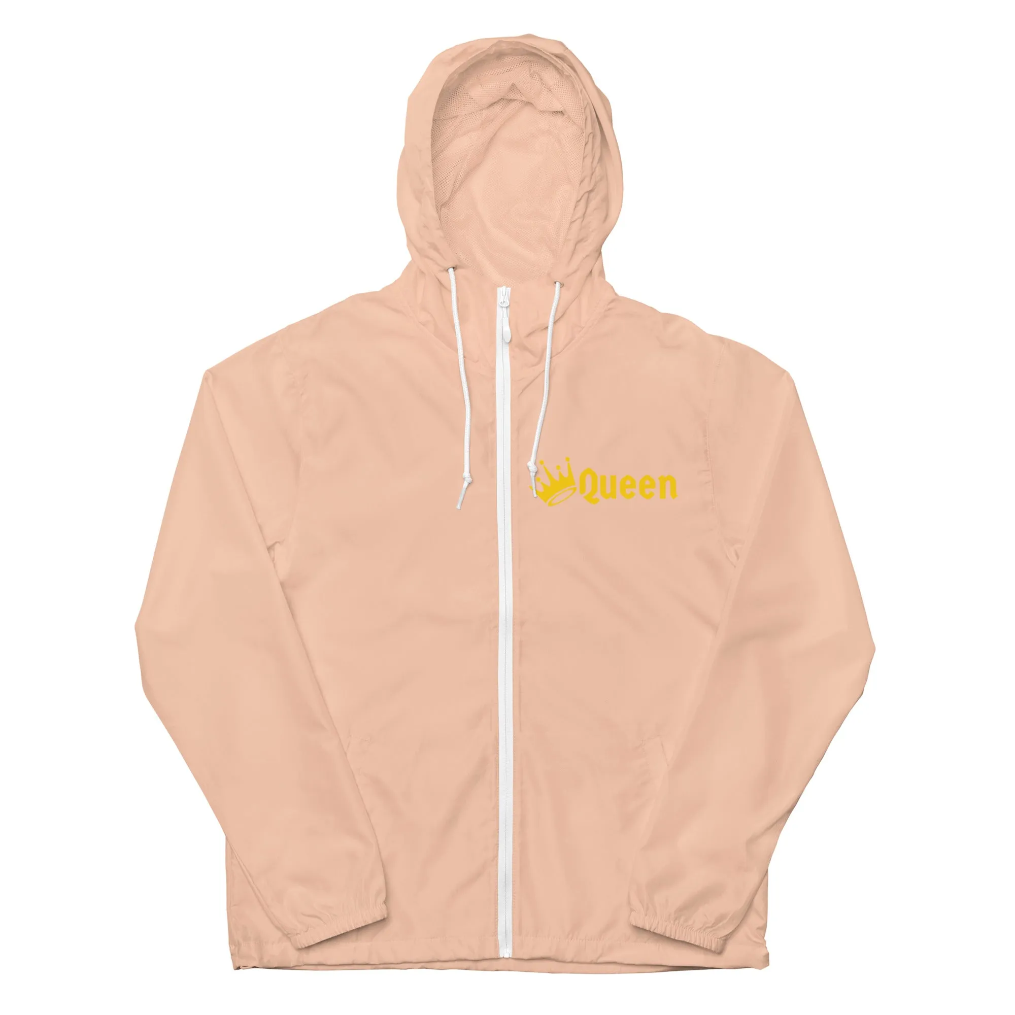 QUEEN Unisex lightweight zip up windbreaker