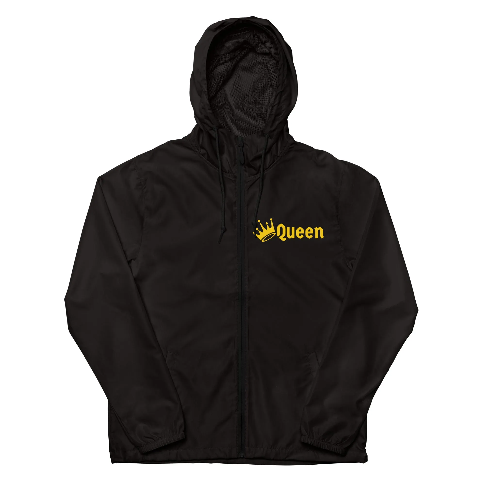 QUEEN Unisex lightweight zip up windbreaker
