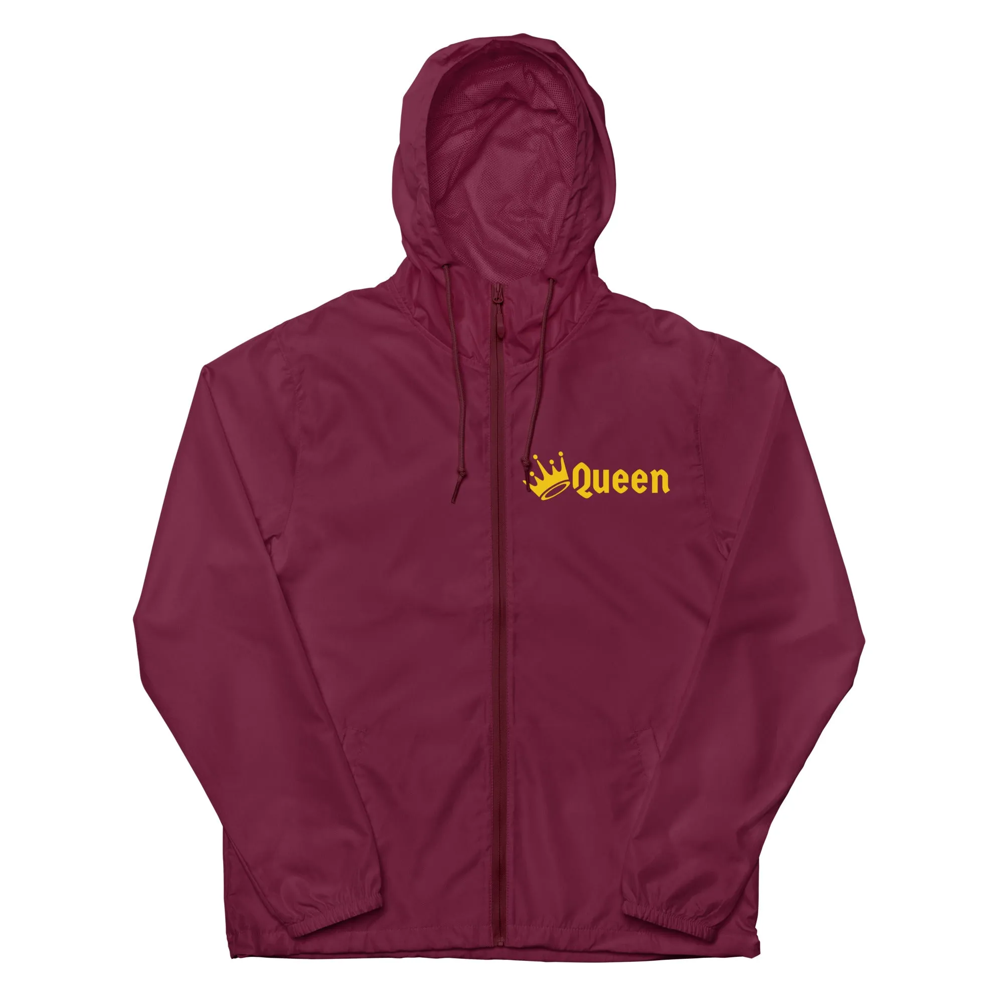 QUEEN Unisex lightweight zip up windbreaker