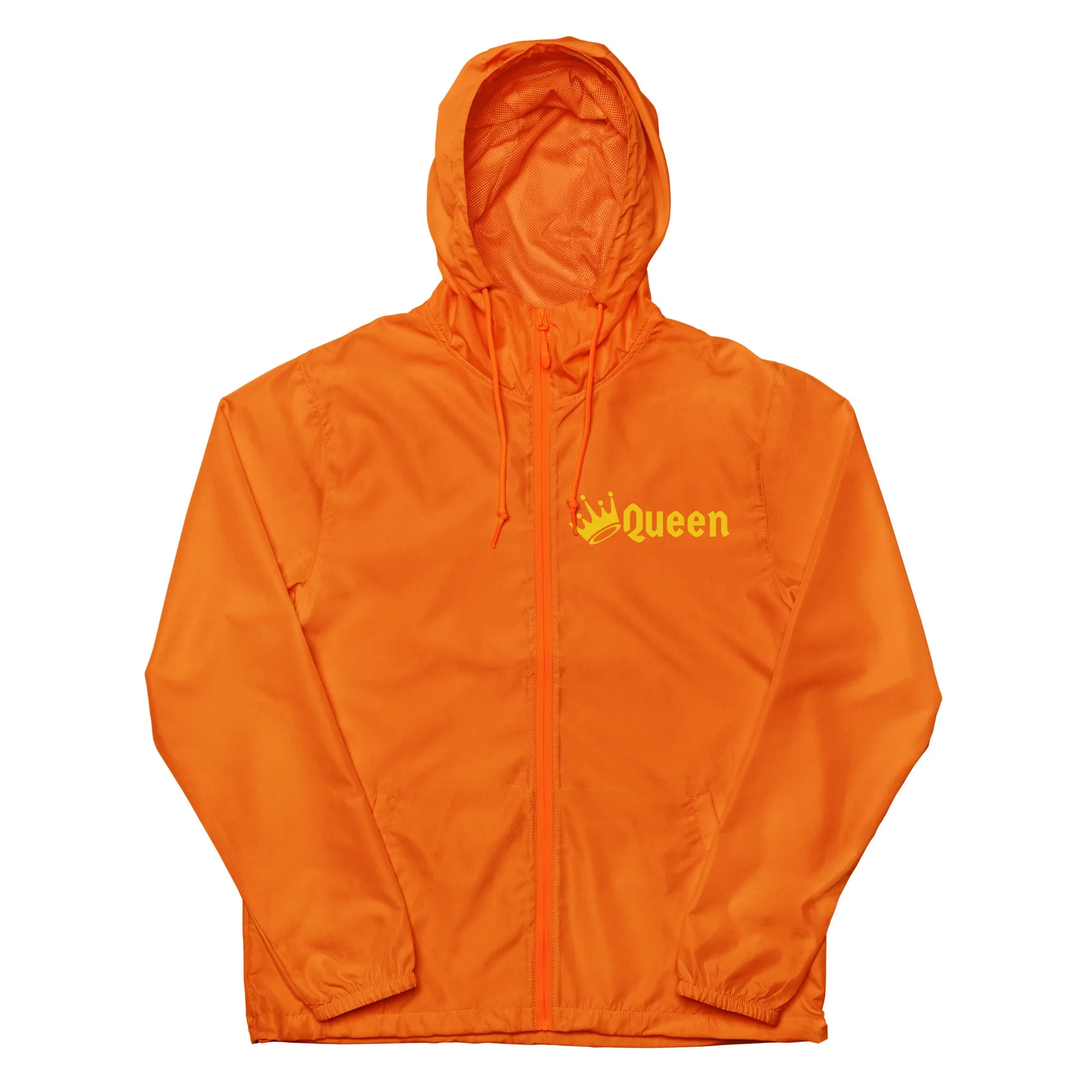 QUEEN Unisex lightweight zip up windbreaker