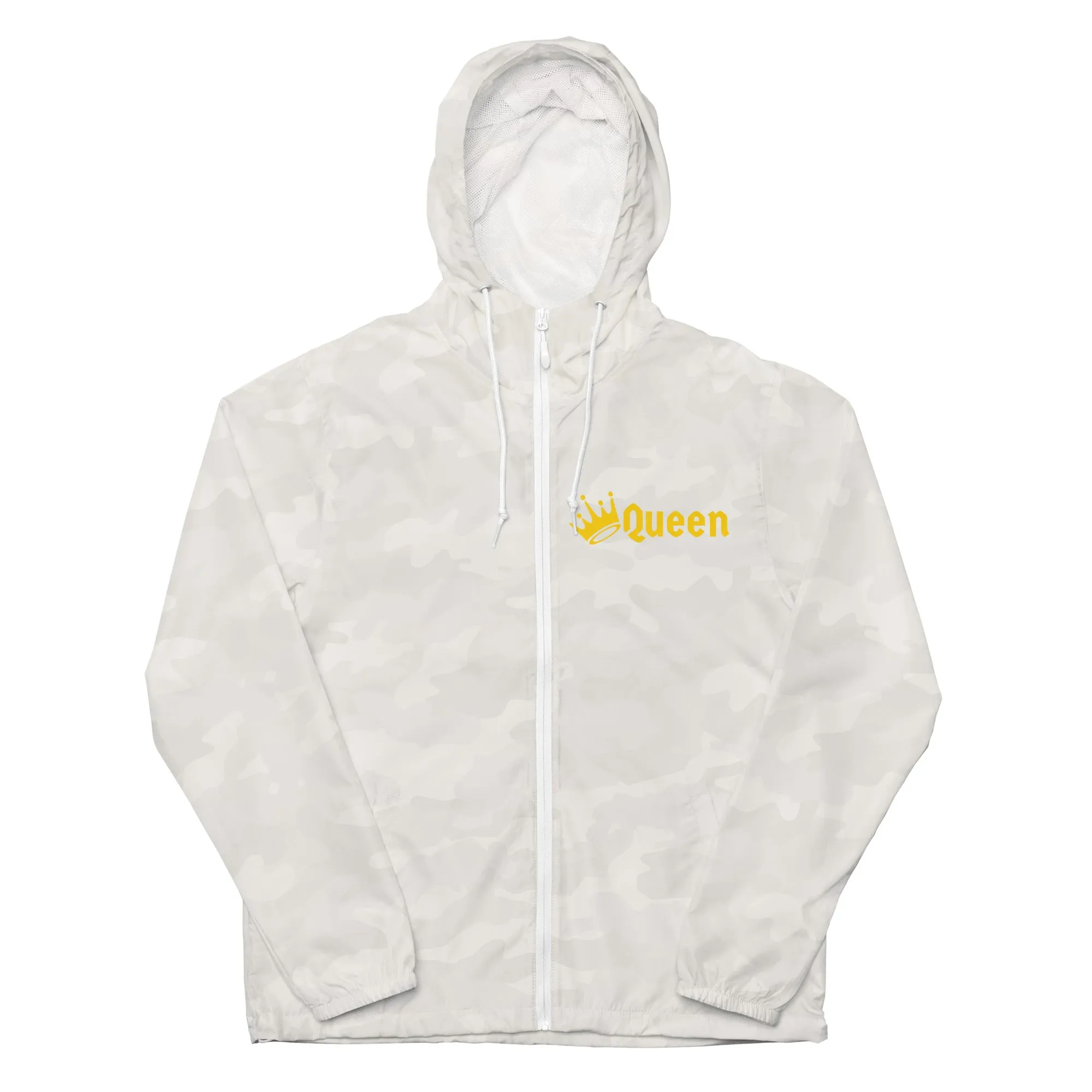 QUEEN Unisex lightweight zip up windbreaker