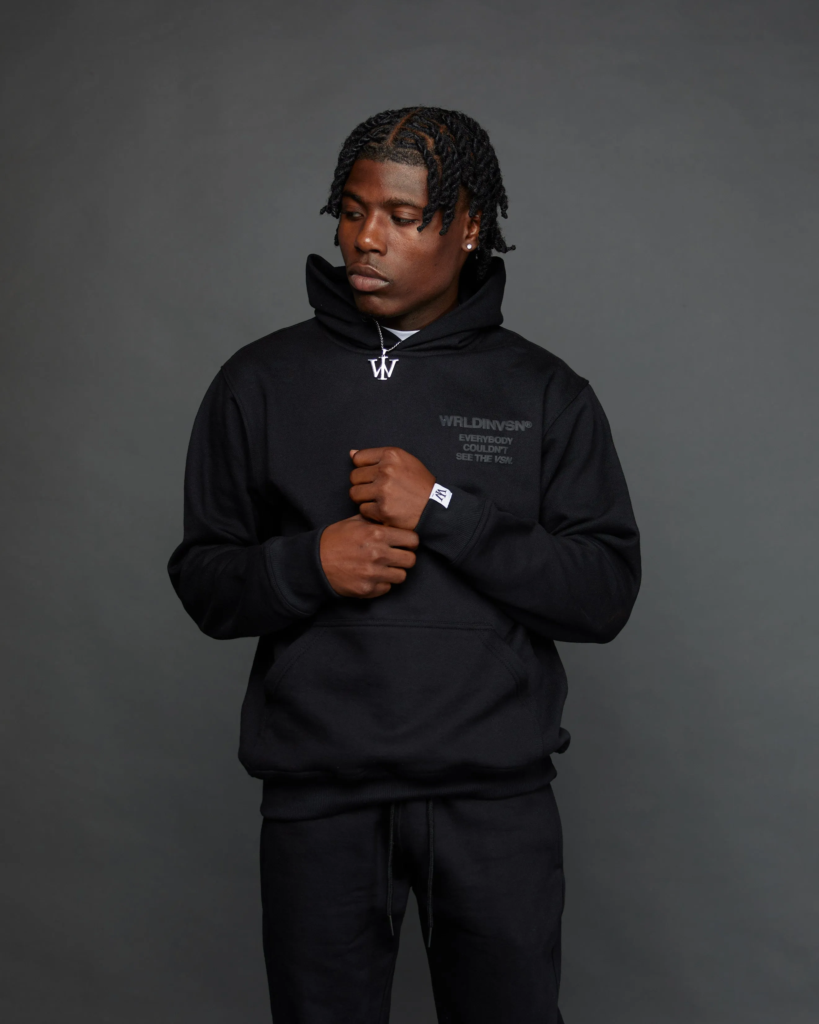 "Couldn't See" Jogger Set (Black)