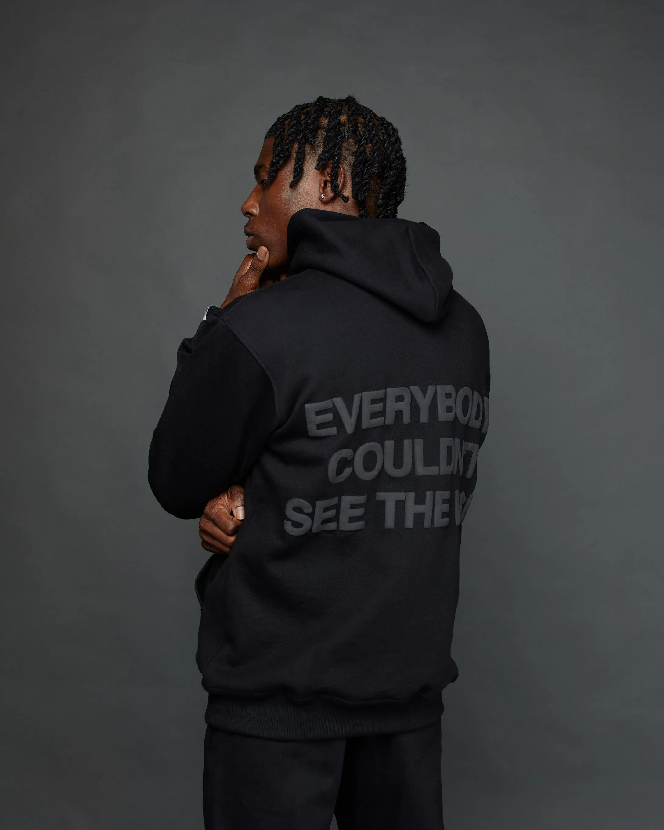 "Couldn't See" Jogger Set (Black)