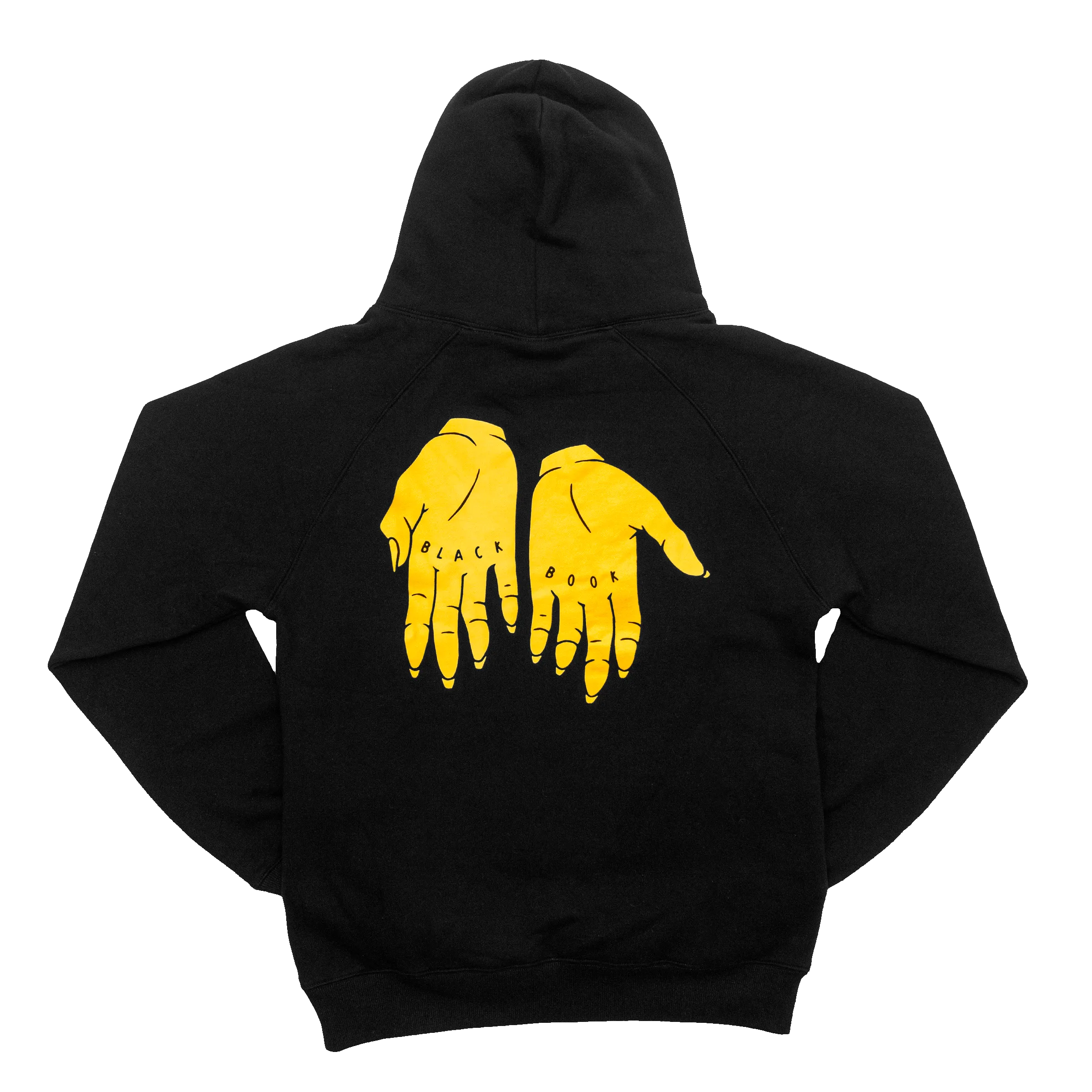 "PREMIUM" OVERSIZED HANDS HOODIE - GOLD/BLACK