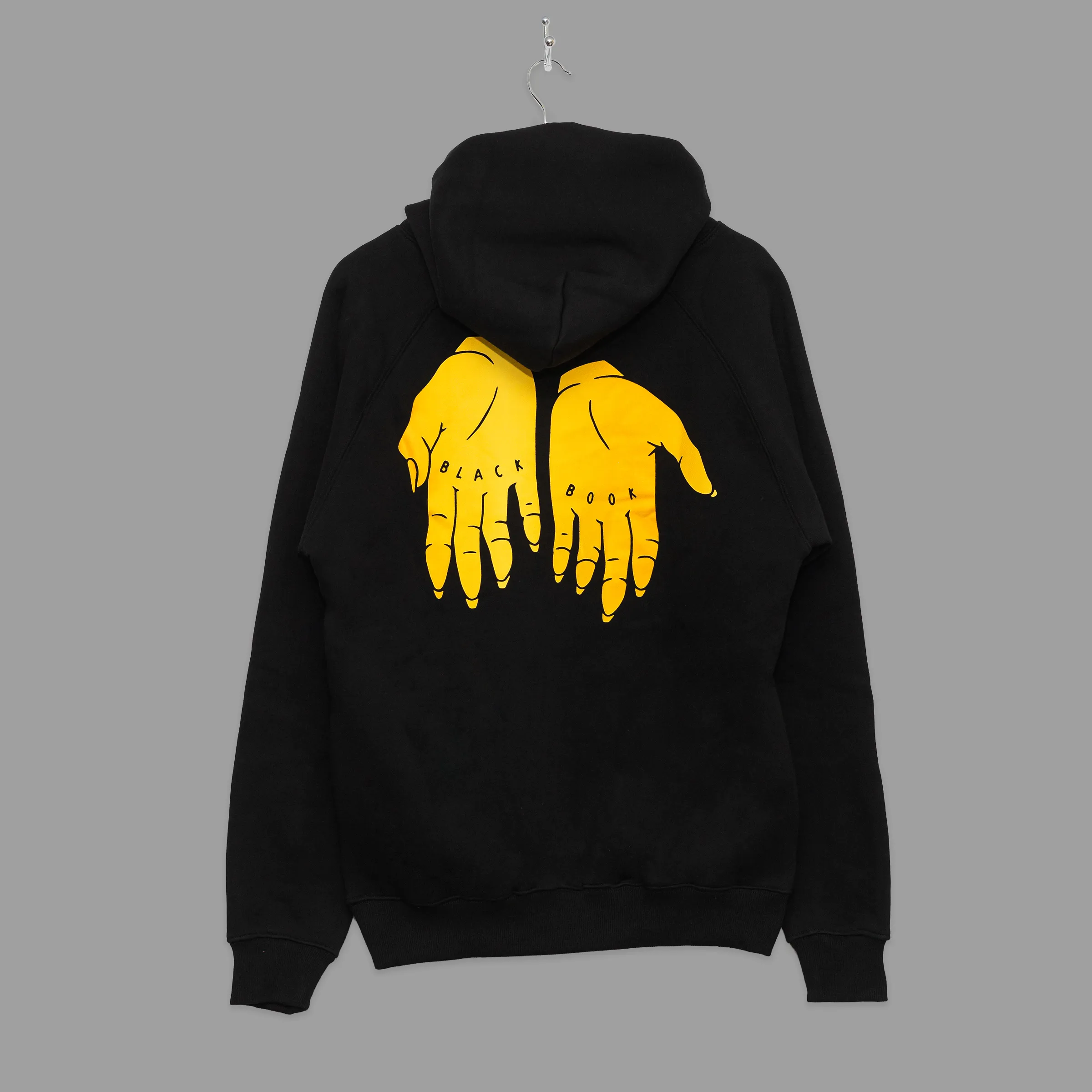 "PREMIUM" OVERSIZED HANDS HOODIE - GOLD/BLACK