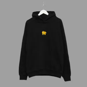 "PREMIUM" OVERSIZED HANDS HOODIE - GOLD/BLACK