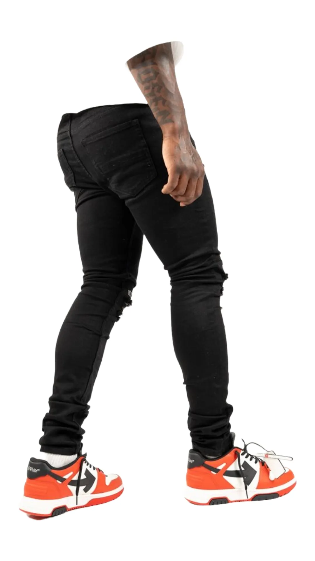 RELAPSE "LIVE FAST" BLACK DENIM