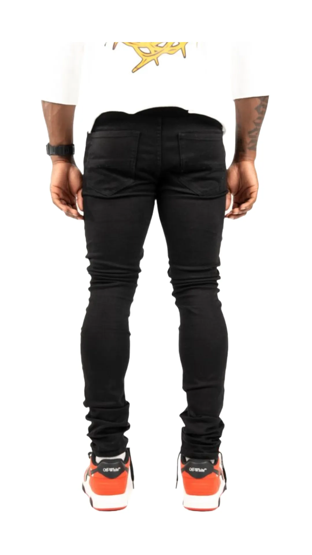 RELAPSE "LIVE FAST" BLACK DENIM