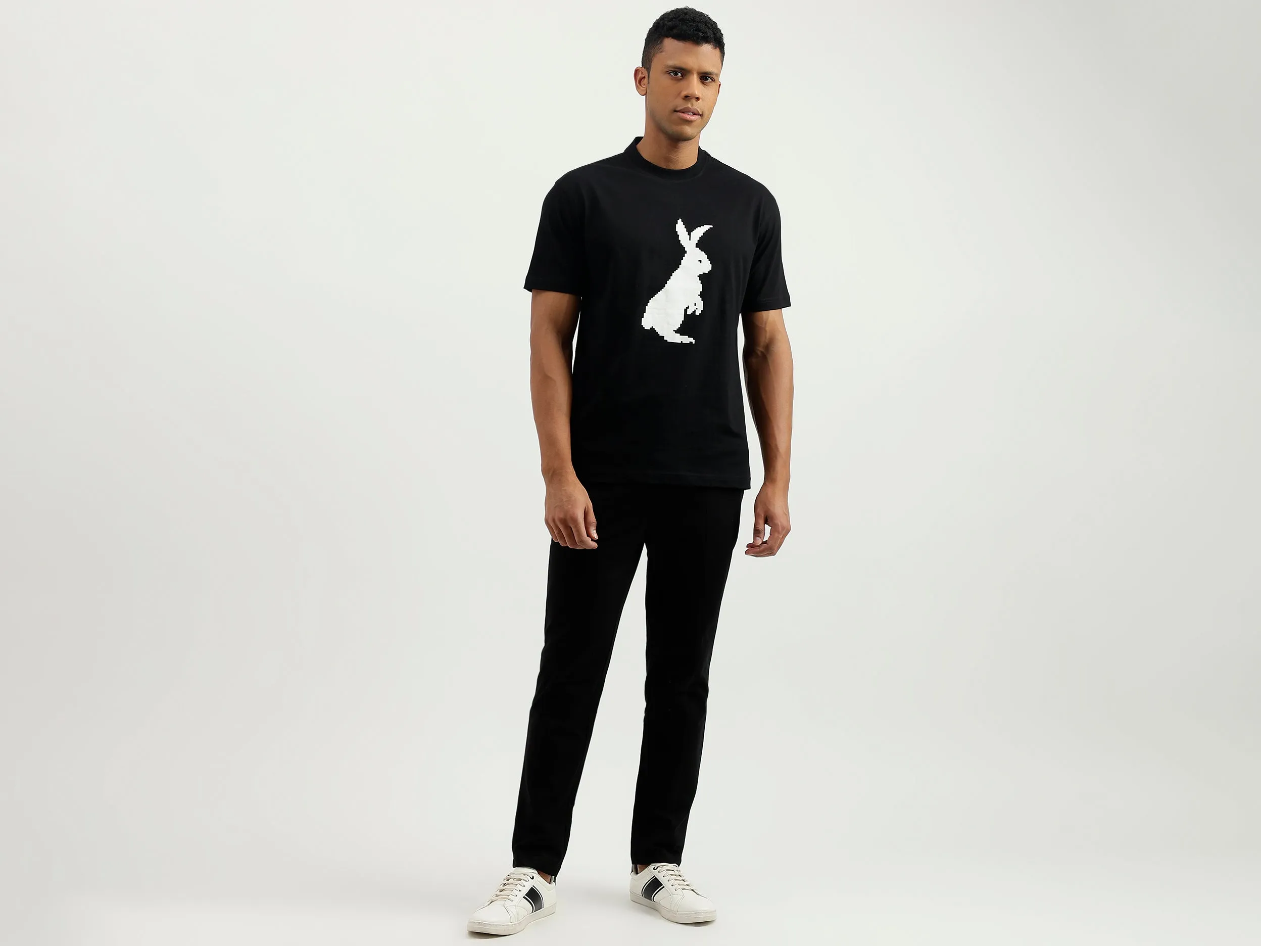 Relaxed Fit Round Neck Printed T-Shirt