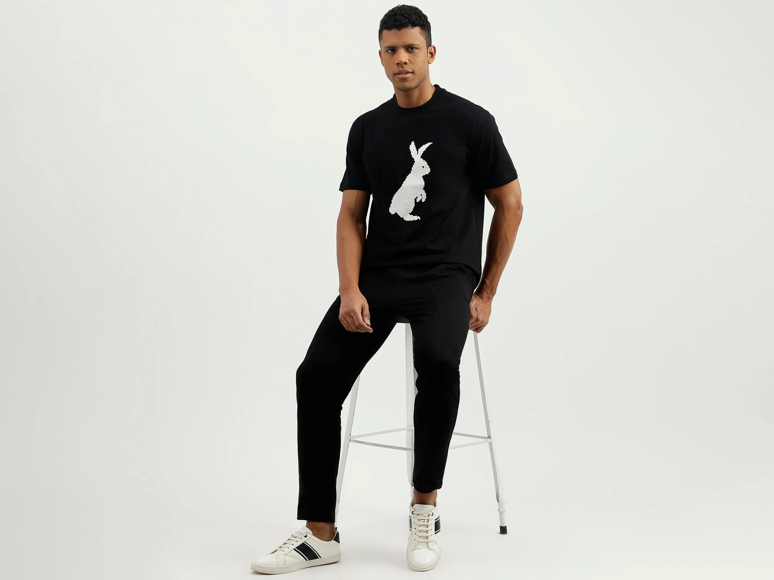 Relaxed Fit Round Neck Printed T-Shirt