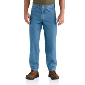 Relaxed Fit Tapered Leg Jean