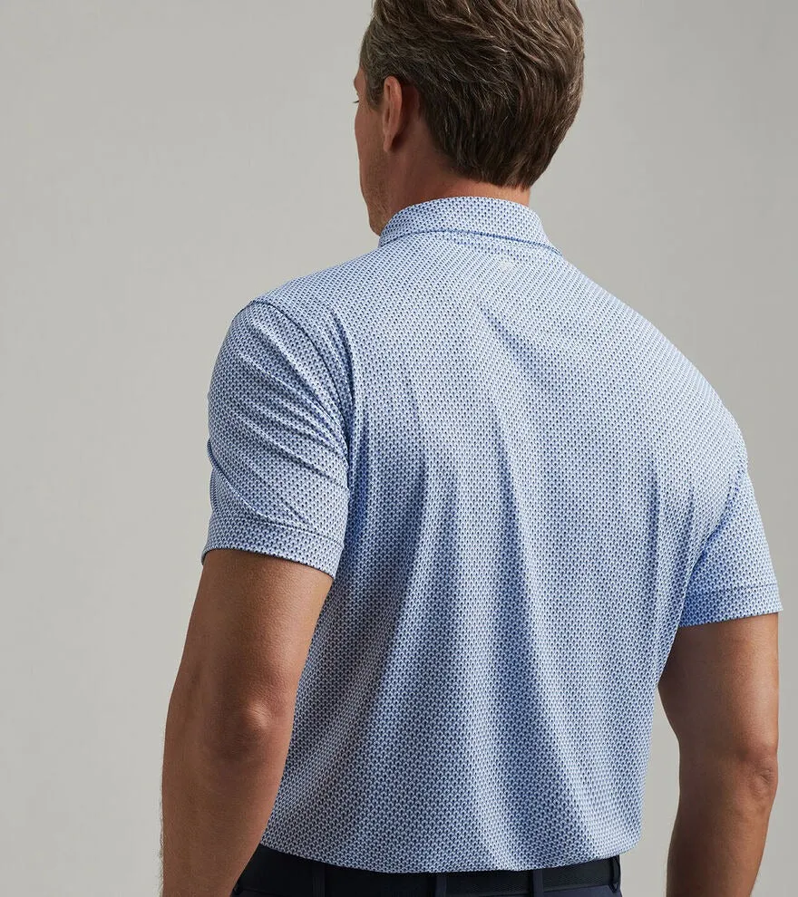 RETRO PERFORMANCE JERSEY POLO - WHITE
