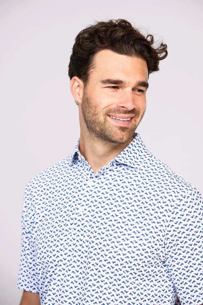 Rocky Performance Polo - White/Navy Rocky