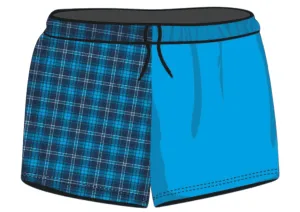 Rugby Shorts | Australian Flanny Design Blue ★Pre-Order★