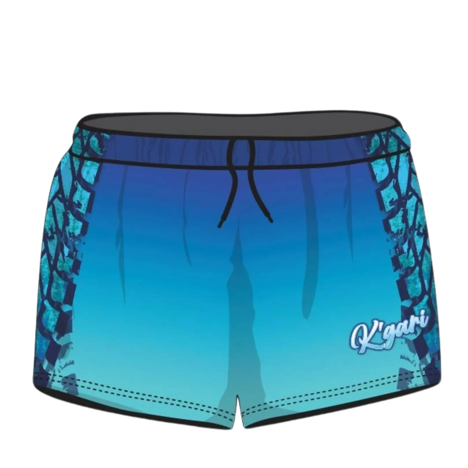 Rugby Shorts | K'gari (Fraser Island) Trax Blue ★Pre-Order★