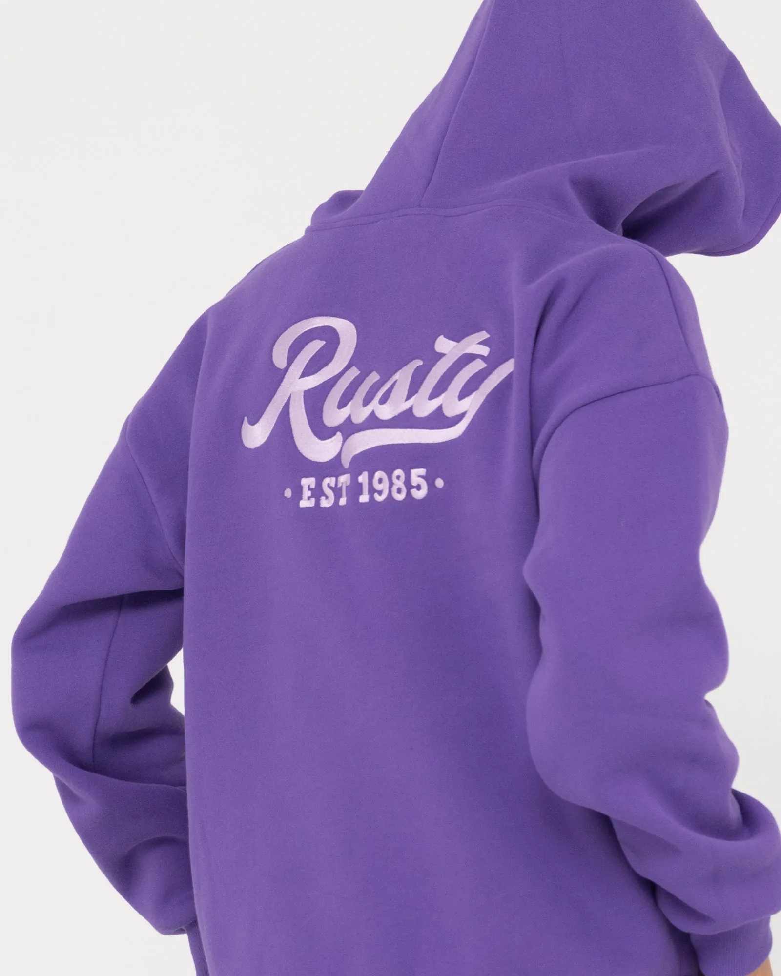 RUSTY OLD SCHOOL OVERSIZE HOODED FLEECE