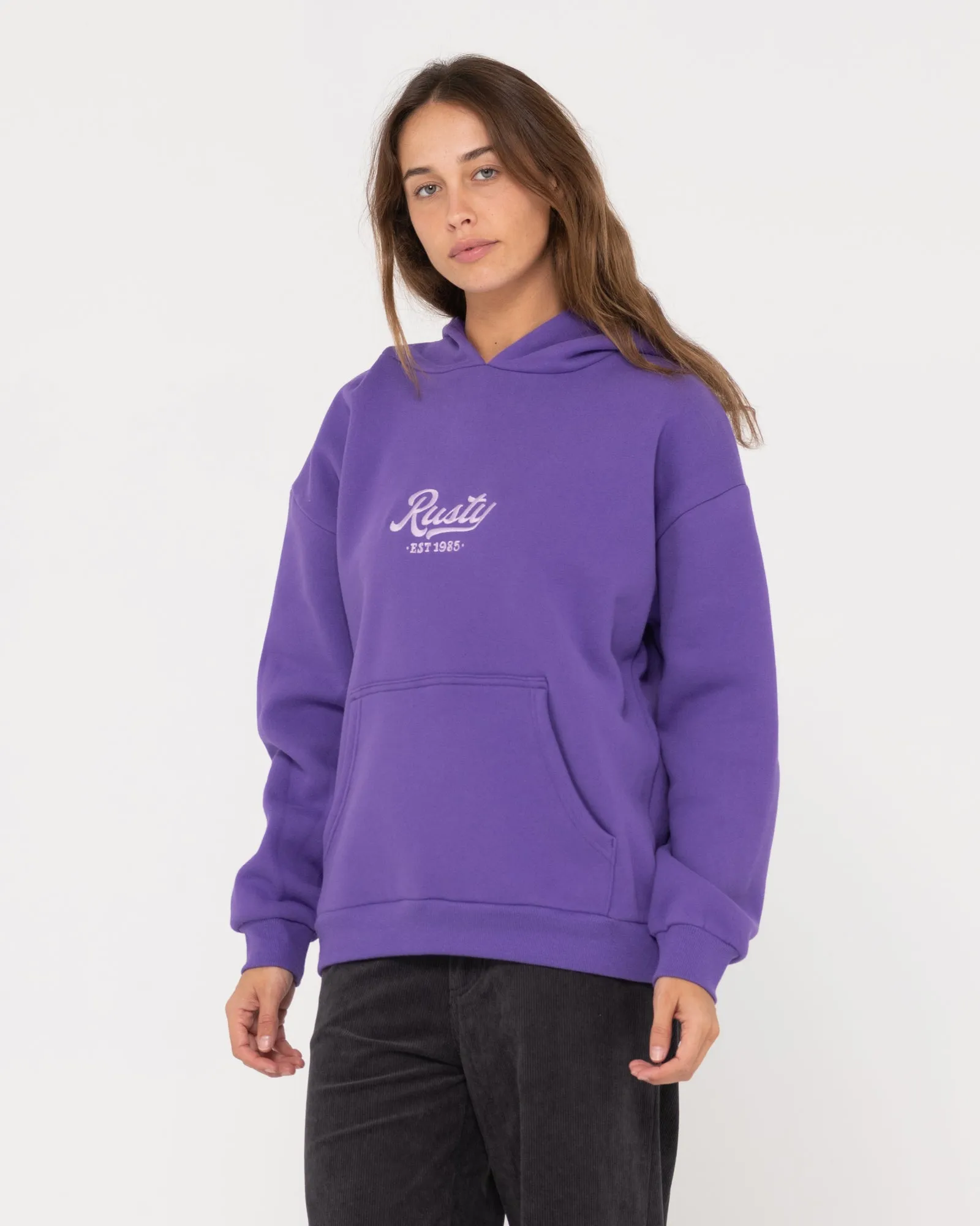 RUSTY OLD SCHOOL OVERSIZE HOODED FLEECE
