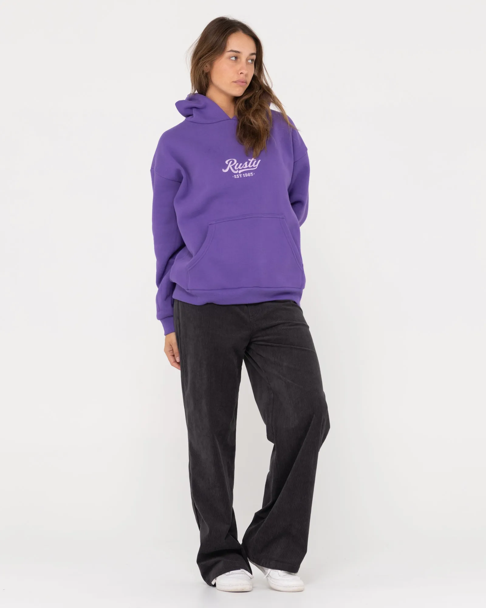 RUSTY OLD SCHOOL OVERSIZE HOODED FLEECE