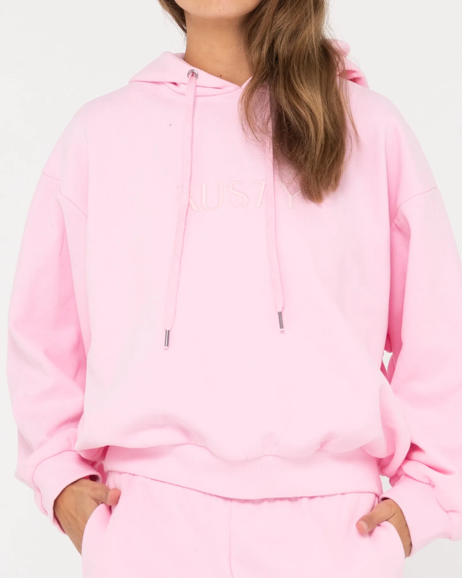 RUSTY SIGNATURE OVERSIZE HOODED FLEECE