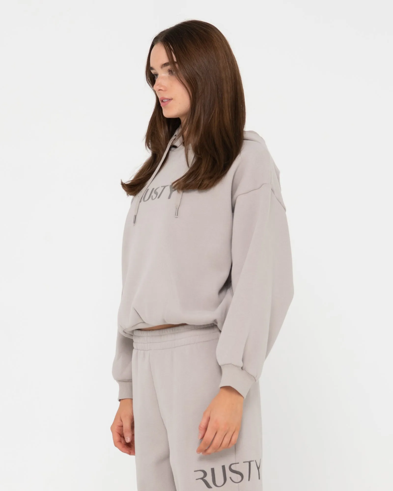 RUSTY SIGNATURE OVERSIZE HOODED FLEECE