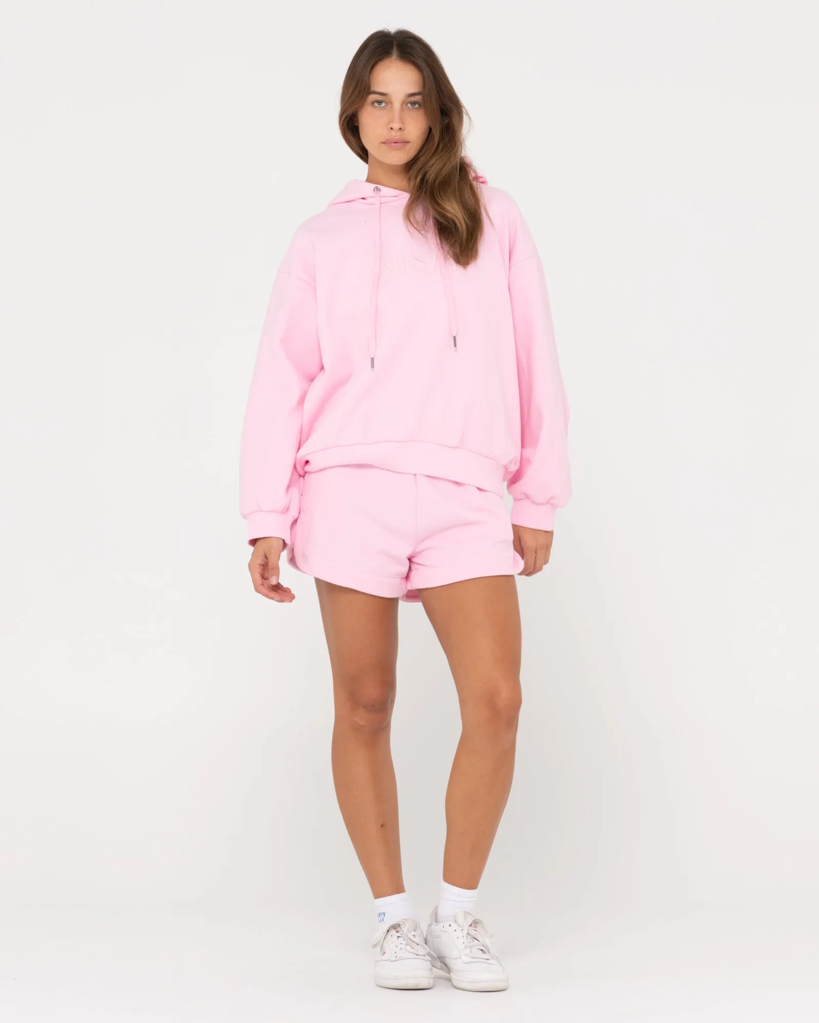 RUSTY SIGNATURE OVERSIZE HOODED FLEECE