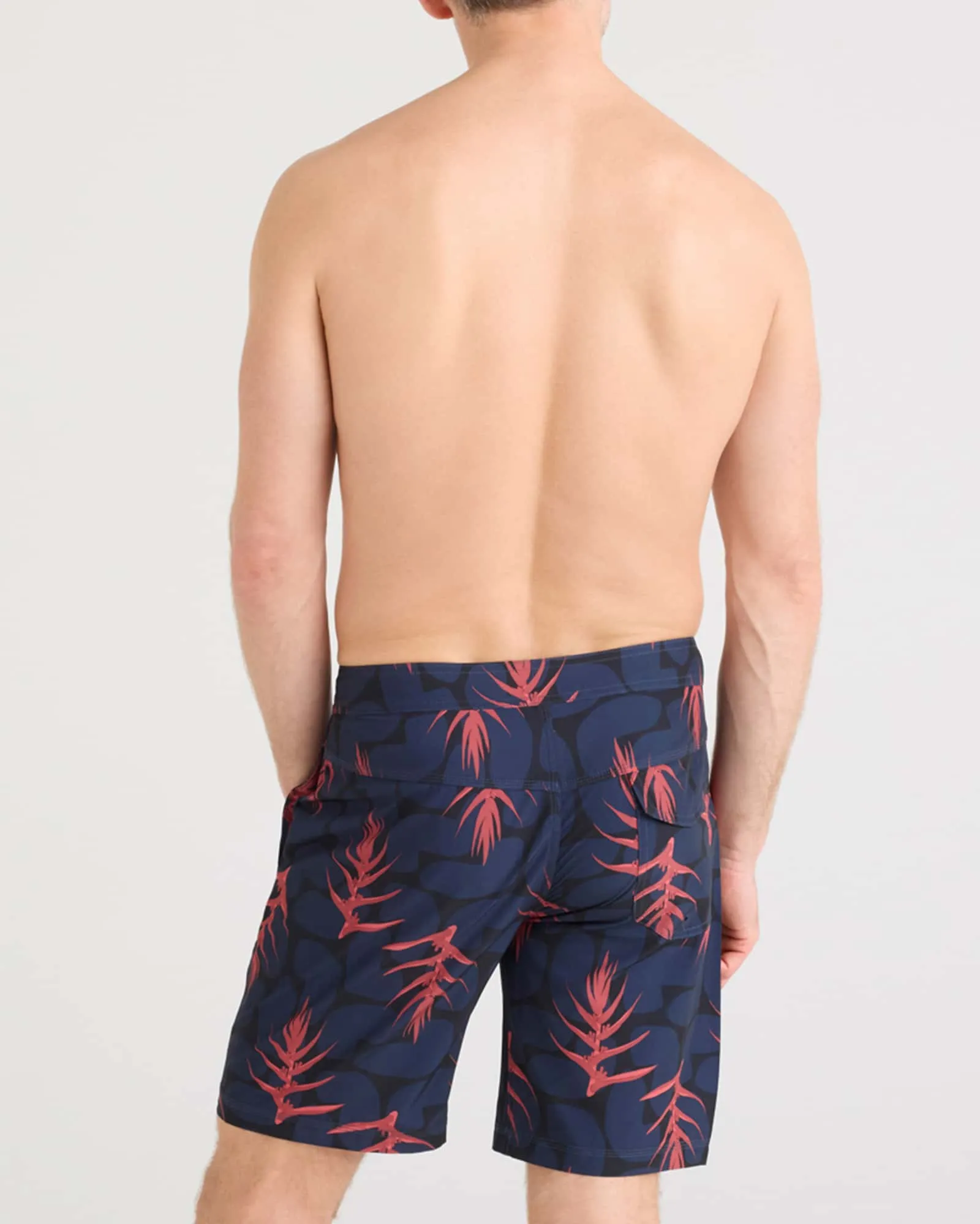 Saxx Mens Betawave 2N1 Boardie 19" - Wild Ginger Camo-Black