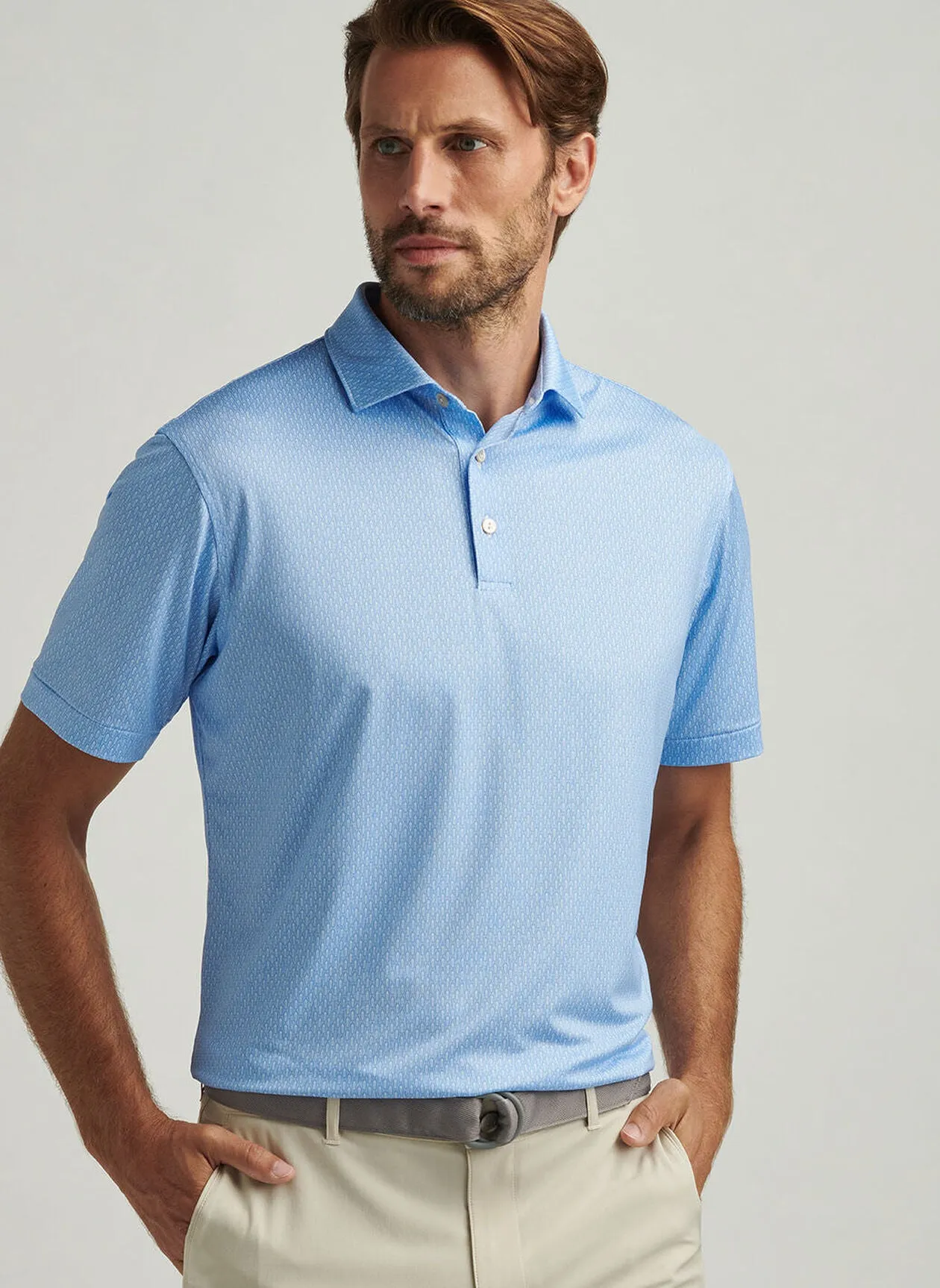 Shake It Up Performance Jersey Polo by Peter Millar - Cottage Blue