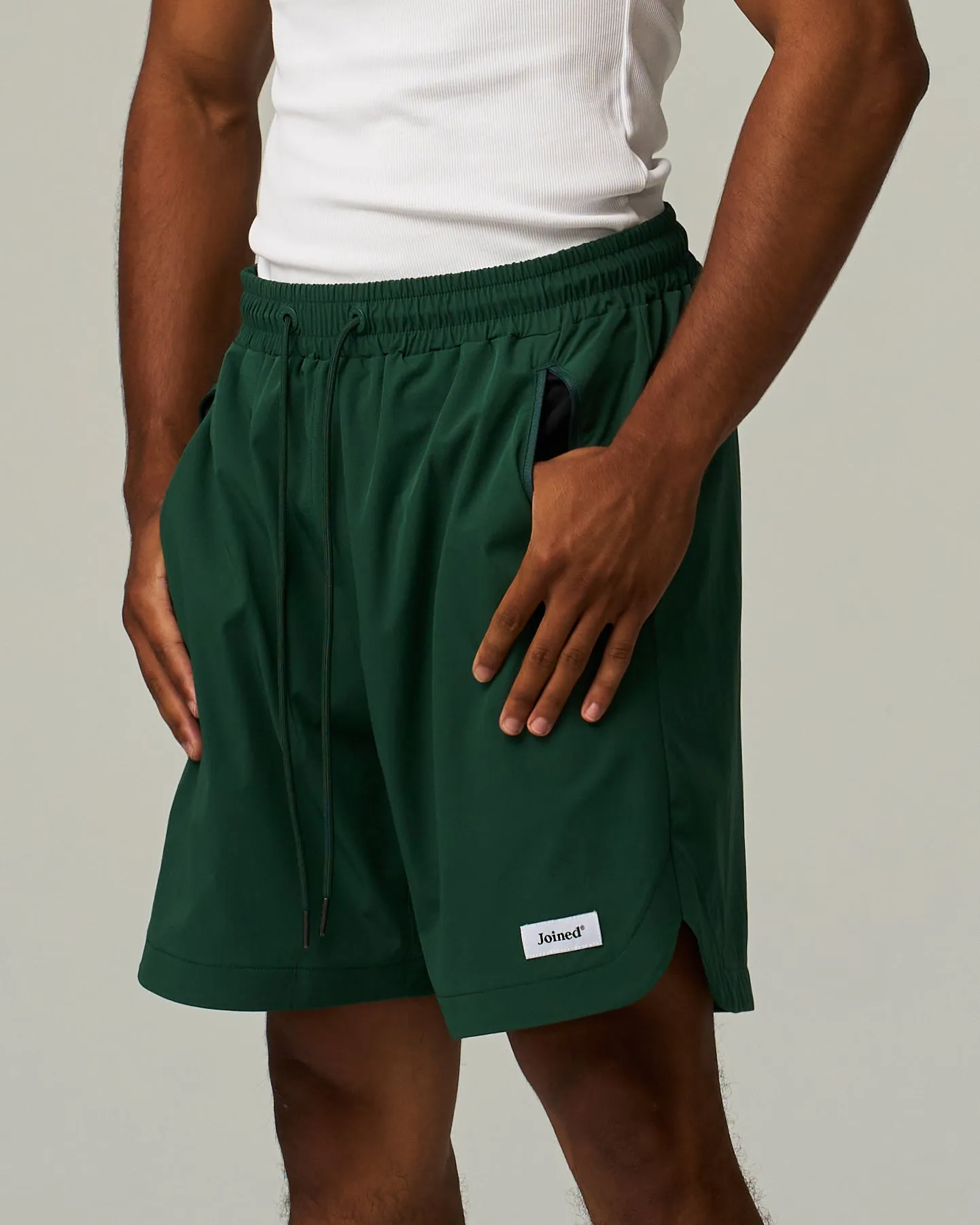 Side Slit Stretch Shorts