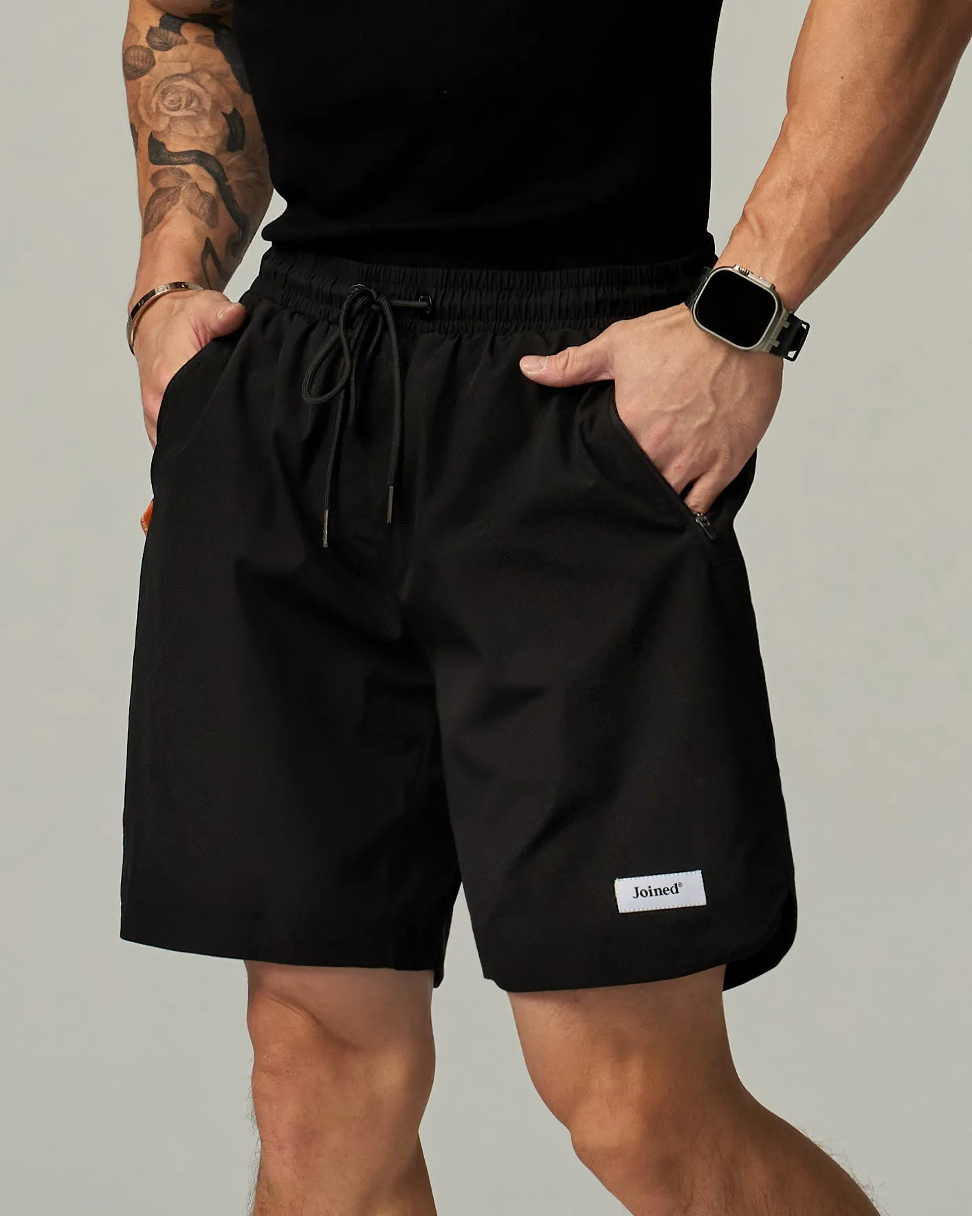 Side Slit Stretch Shorts