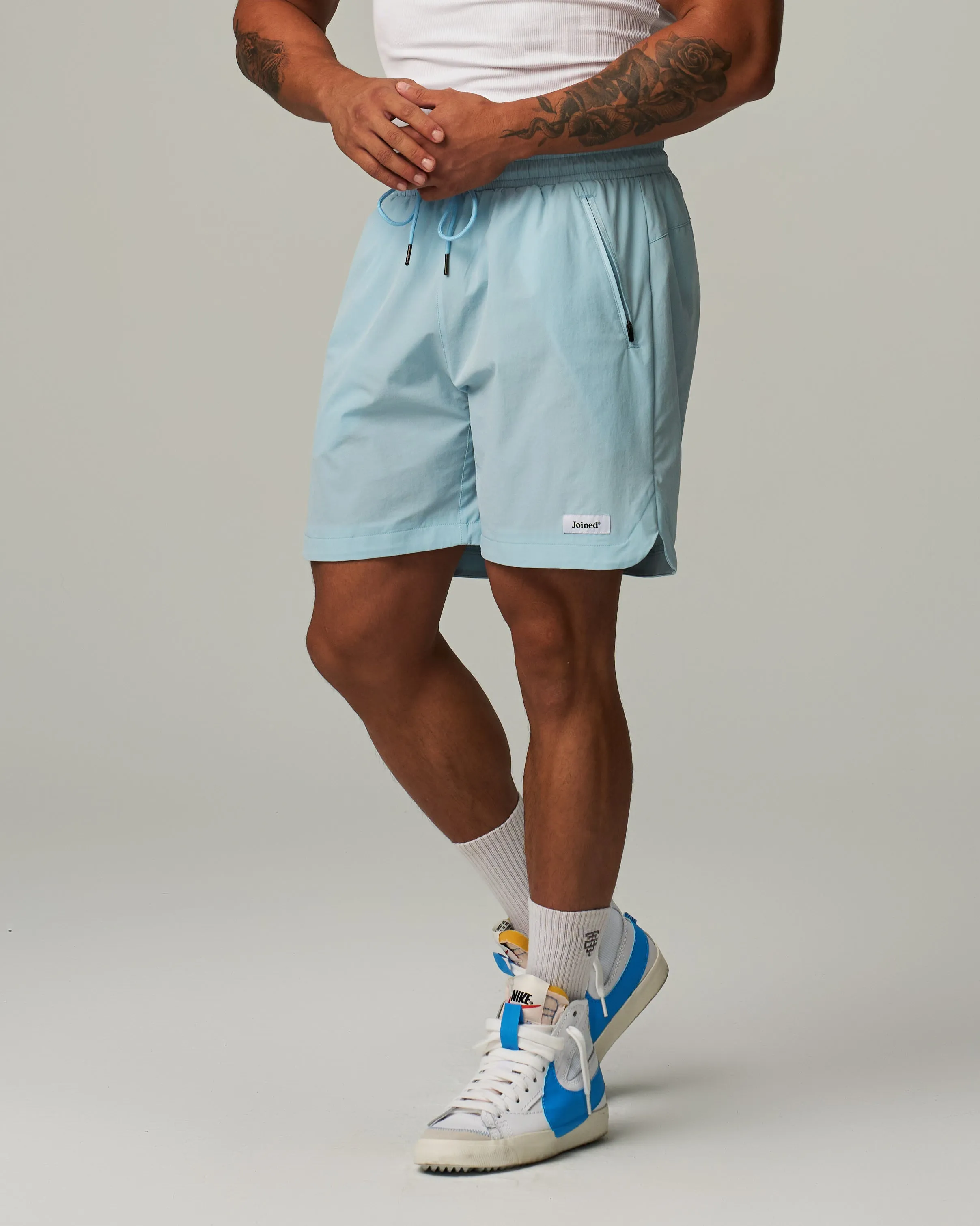 Side Slit Stretch Shorts