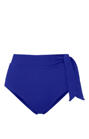 Side Tie High Waist Bottom Iris Texture