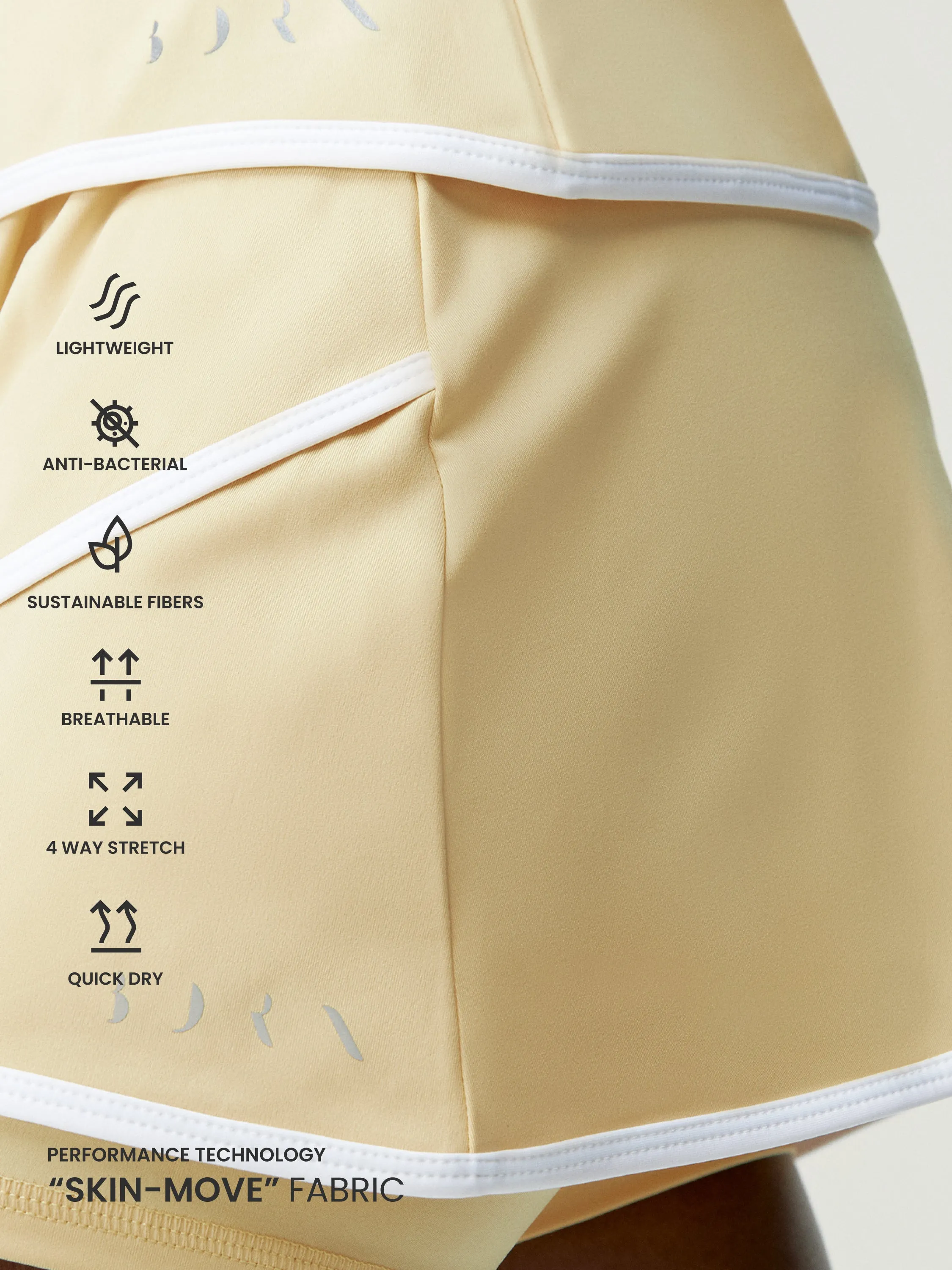 Skirt Smash Yellow Soft/White