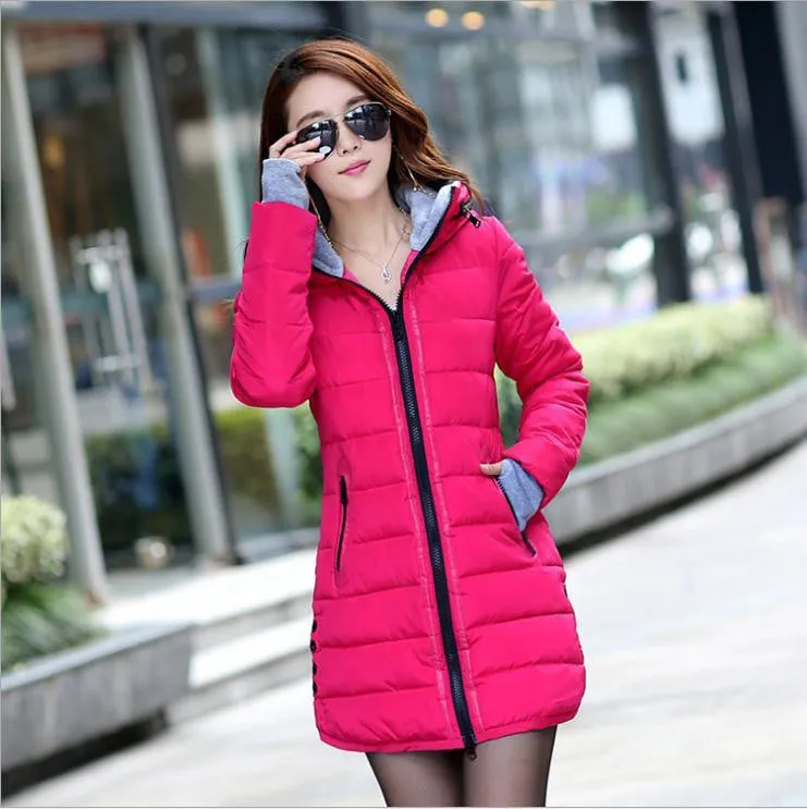 Slim Down Jacket Coat Cotton Down Jacket Sections Ladies Padded Jacket