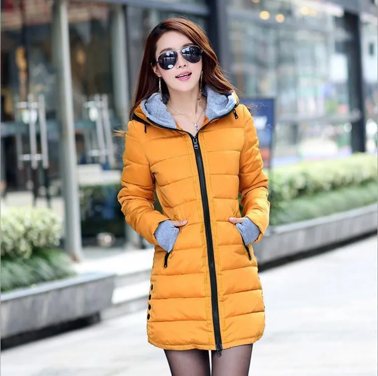 Slim Down Jacket Coat Cotton Down Jacket Sections Ladies Padded Jacket